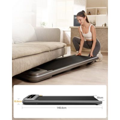 22. Urevo U1 Smart Walkingpad Treadmill + TUCKANO Electrically Adjustable Desk Black/Walnut