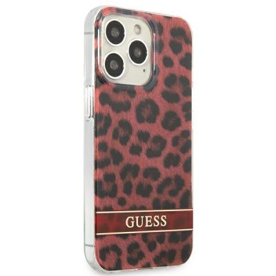 4. Guess GUHCP13LHSLEOR iPhone 13 Pro / 13 6.1" red/red hardcase Leopard