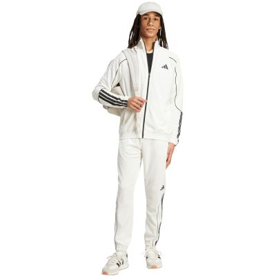 6. Men's adidas 3-Stripes tracksuit white and black JX5527