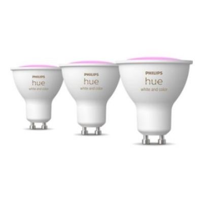 4. Philips Hue White and color ambiance Smart spotlight GU10 (3-pack)