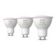 4. Philips Hue White and color ambiance Smart spotlight GU10 (3-pack)