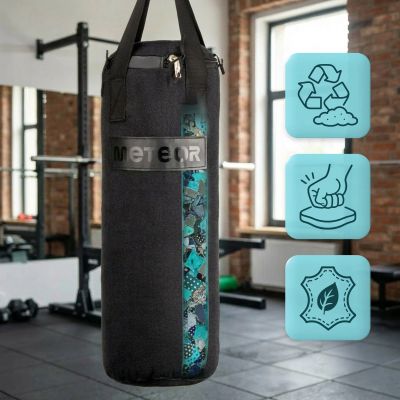 18. Meteor 6kg Punching Bag and 6oz Boxing Gloves Set