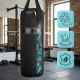 18. Meteor 6kg Punching Bag and 6oz Boxing Gloves Set