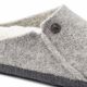 2. Birkenstock Zermatt Light Gray Wool Felt Insulated Men's/Women's Slippers Regular Wide (1015092)