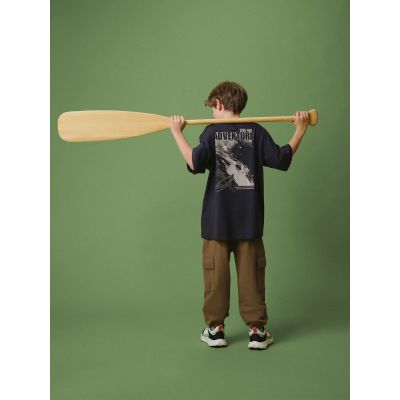 2. Boys' cargo sweatpants 4F 4FJRSS26TTROM1882-82S