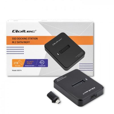 9. QOLTEC M.2 SATA SSD DOCKING STATION | NGFF | USB 3.1
