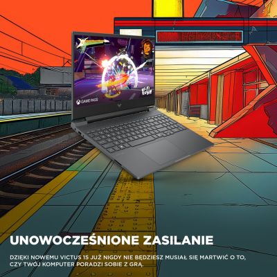 21. HP Victus 15-fb3231nw Ryzen 7 7445HS 15.6"FHD IPS 144Hz 300nits AG 16GB DDR5 5600 SSD512 RTX4050_6GB Cam 720p 70Wh Win11 Gray 2Y