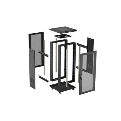 35. LANBERG FLOOR CABINET 18U 600X600 BLACK