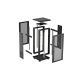 35. LANBERG FLOOR CABINET 18U 600X600 BLACK