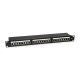 Equipment 19-inch patch panel 24xRJ45 Cat6 FTP 1U 250MHz RAL9005