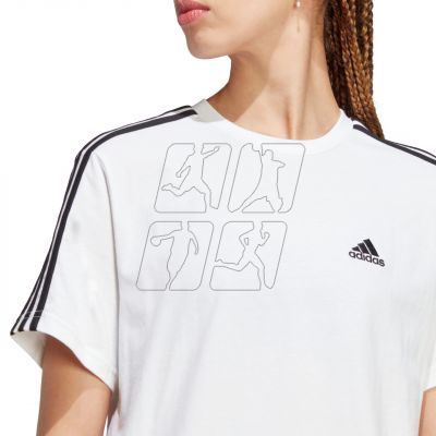 6. adidas Essentials 3-Stripes Single Jersey Crop Top W HR4915