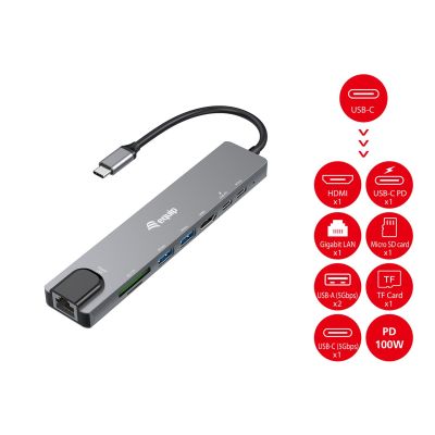 6. USB Equip 133497 USB Type-C Adapter Black, Gray