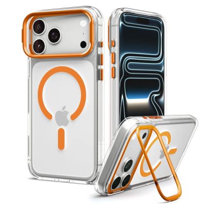 2. Spigen Ultra Hybrid Optik S MagSafe Case for iPhone 18 Pro Max / 17 Pro Max - Transparent Orange