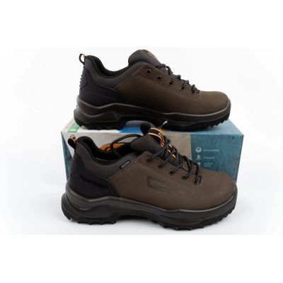 9. Grisport 480T Verde Scuro Men’s Leather Trekking Shoes with Gritex for Outdoor Activities