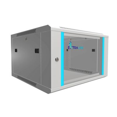 36. Extralink 6U 600x600 Gray Wall-Mounted Rack Cabinet