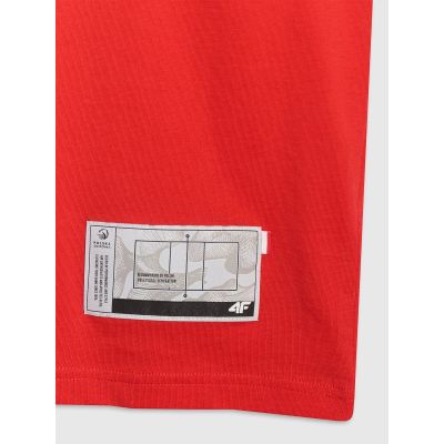 7. Men's regular t-shirt with volleyball print 4F 4FRAW25TTSHM3319-62S