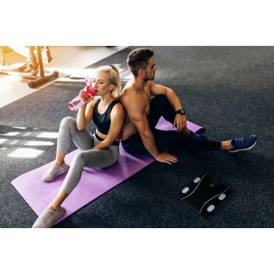 12. ELDOM SMART PERSONAL SCALE TWO610 ILIIE UP TO 180 KG, BMI, BMR, LBM INDEX APPLICATION COMPATIBLE WITH ANDROID AND