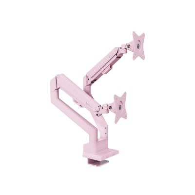 5. Arozzi AZ-ALZARE-NEO-DUO-PNK Monitor Holder/Stand 81.3 cm (32") Desk Pink
