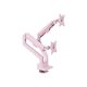 5. Arozzi AZ-ALZARE-NEO-DUO-PNK Monitor Holder/Stand 81.3 cm (32") Desk Pink