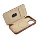 16. iCarer CE Premium Leather Folio Case iPhone 14 Pro Magnetic Flip Leather Folio Case MagSafe brown (WMI14220714-BN)
