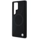 6. BMW Leather Half Textured MagSafe Case for Samsung Galaxy S25 Ultra - Black