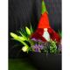 5. gnome STRAWBERRY 20CM SPRING DECORATION GIRL