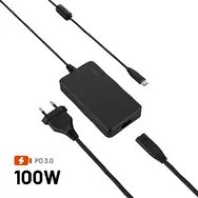 Fixed Laptop Power Supply 100 W, 3 A, 20 V (FIXCG100-PAD-BK)