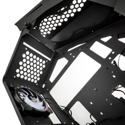 10. Kolink Big Chungus Shredded Midi Tower Computer Case Black