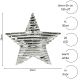 5. DECORATIVE STAR 20 LED 30 CM SILVER
