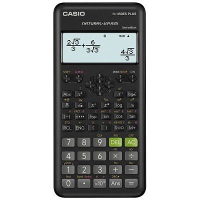 CASIO SCIENTIFIC CALCULATOR FX-350ESPLUS-2 BLACK, 12-DIGITAL DISPLAY