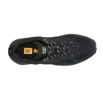 5. CATERPILLAR GRAPPLE SUEDE MESH BLACK SHOES (P726661)