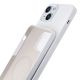 4. 3mk Hardy Silicone MagCase for iPhone 15 - white and silver