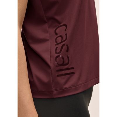 2. CASALL Women's Graphic Tank Burgundy
