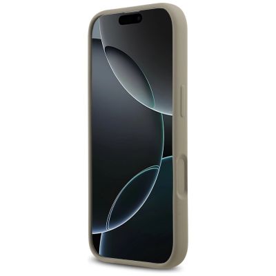 5. Guess Silicone Big 4G Script Case for iPhone 17 - Brown