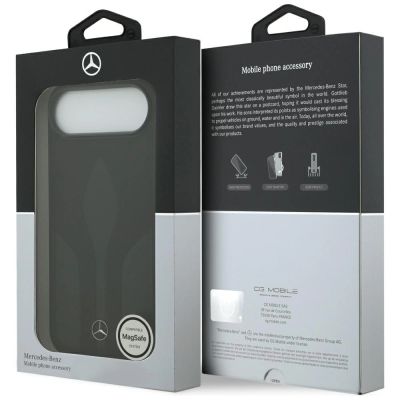 8. Mercedes Leather The Move MagSafe case for iPhone 17 Air - black