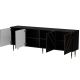 2. 4D MOUNTAIN chest of drawers 204x40x72 black + gold