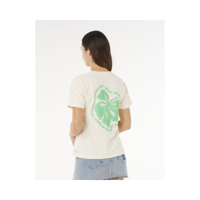 3. RIP CURL Surf Puff Party Pack Relaxed Beige Women's T-Shirt
