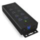 2. ICY BOX IB-HUB1703-QC3 USB 3.2 Gen 1 (3.1 Gen 1) Type-B 5000 Mbit/s Black