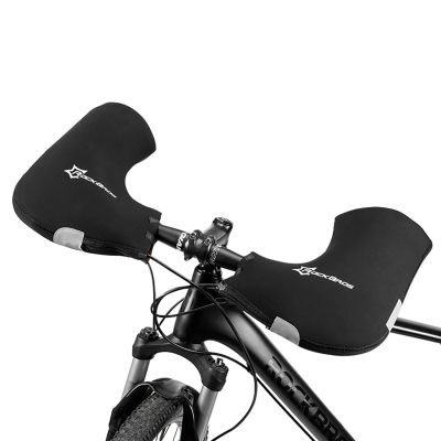 2. Rockbros D16-B Motorcycle-Compatible Windproof Waterproof Handlebar Gloves - Black