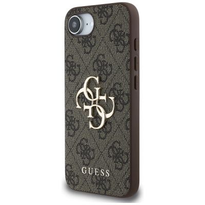 2. Guess 4G Big Logo Case for iPhone 16e - Brown