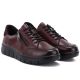 4. Women's leather platform shoes in burgundy Vinceza 133130