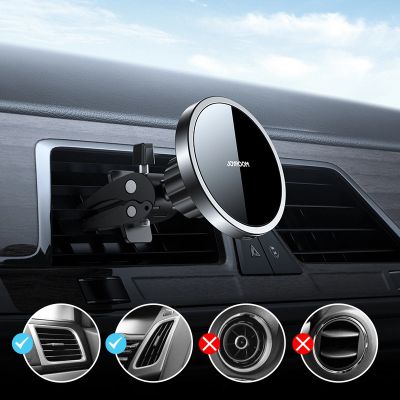 9. Joyroom Car Magnetic Holder Qi Wireless Inductive Charger 15W (MagSafe Compatible for iPhone) Black (JR-ZS240)