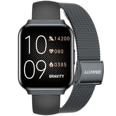Smartwatch Gravity Black Strap + Bracelet GT44-5