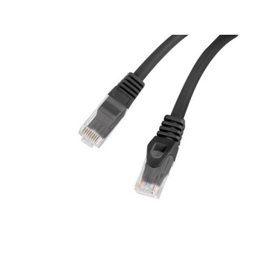 2. LANBERG CAT.6 UTP LSZH CU 0.25M BLACK PATCH CABLE FLUKE PASSED