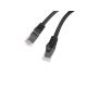 2. LANBERG CAT.6 UTP LSZH CU 0.25M BLACK PATCH CABLE FLUKE PASSED