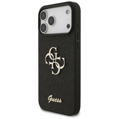 2. Guess Fixed Glitter Big 4G case for iPhone 17 Pro Max - black