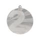2. Silver steel medal, second place