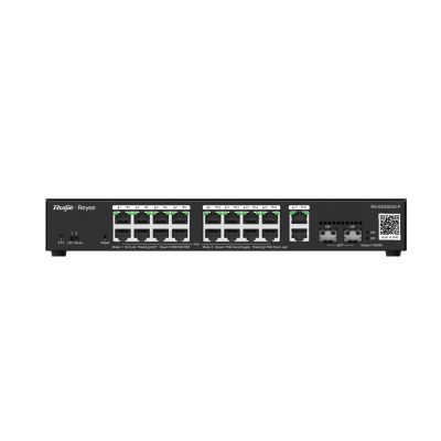 Ruijie Networks RG-ES220GS-P Managed L2 Gigabit Ethernet (10/100/1000) Network Switch with PoE Support, Black