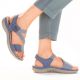 13. Comfortable Rieker W RKR587 blue sandals