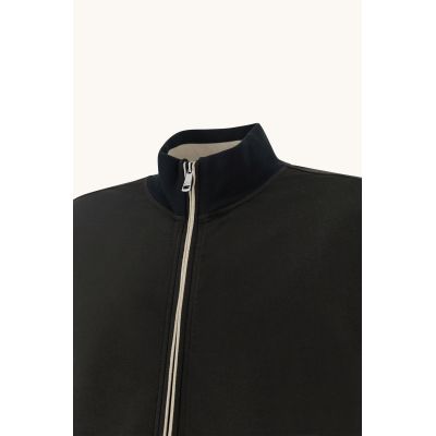 6. Paul&Shark men's cotton and lyocell zip-up sweatshirt, black (26411809-11)